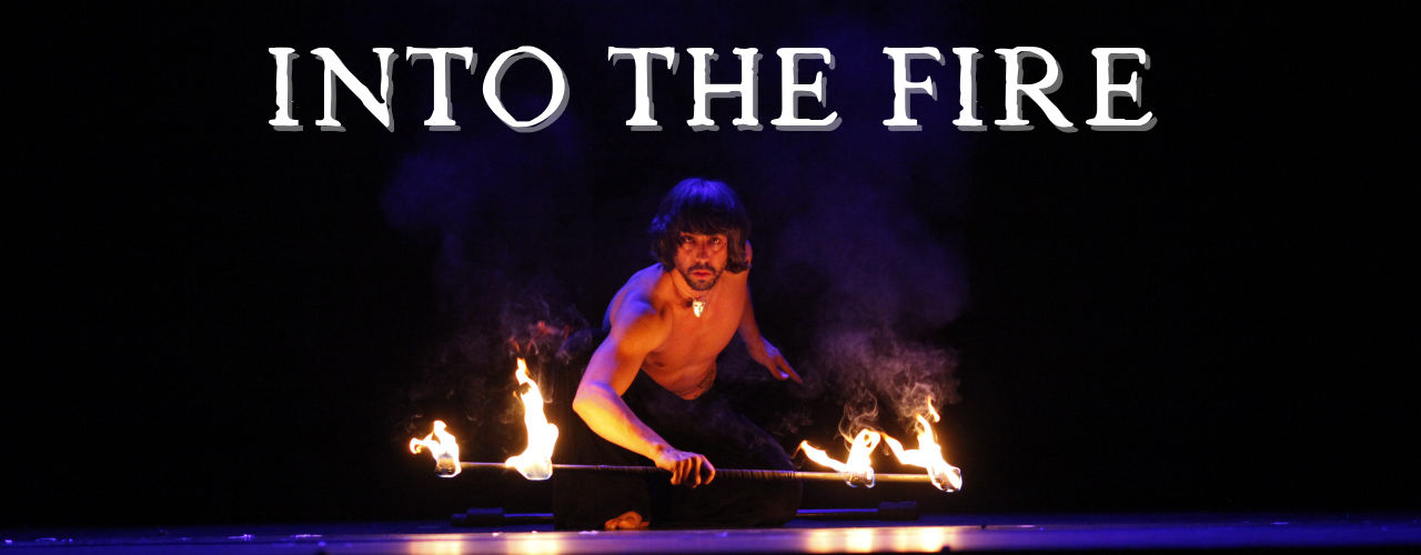 Into the fire: Miguel Rubio, nighttime shot, fire juggling in vivid colors